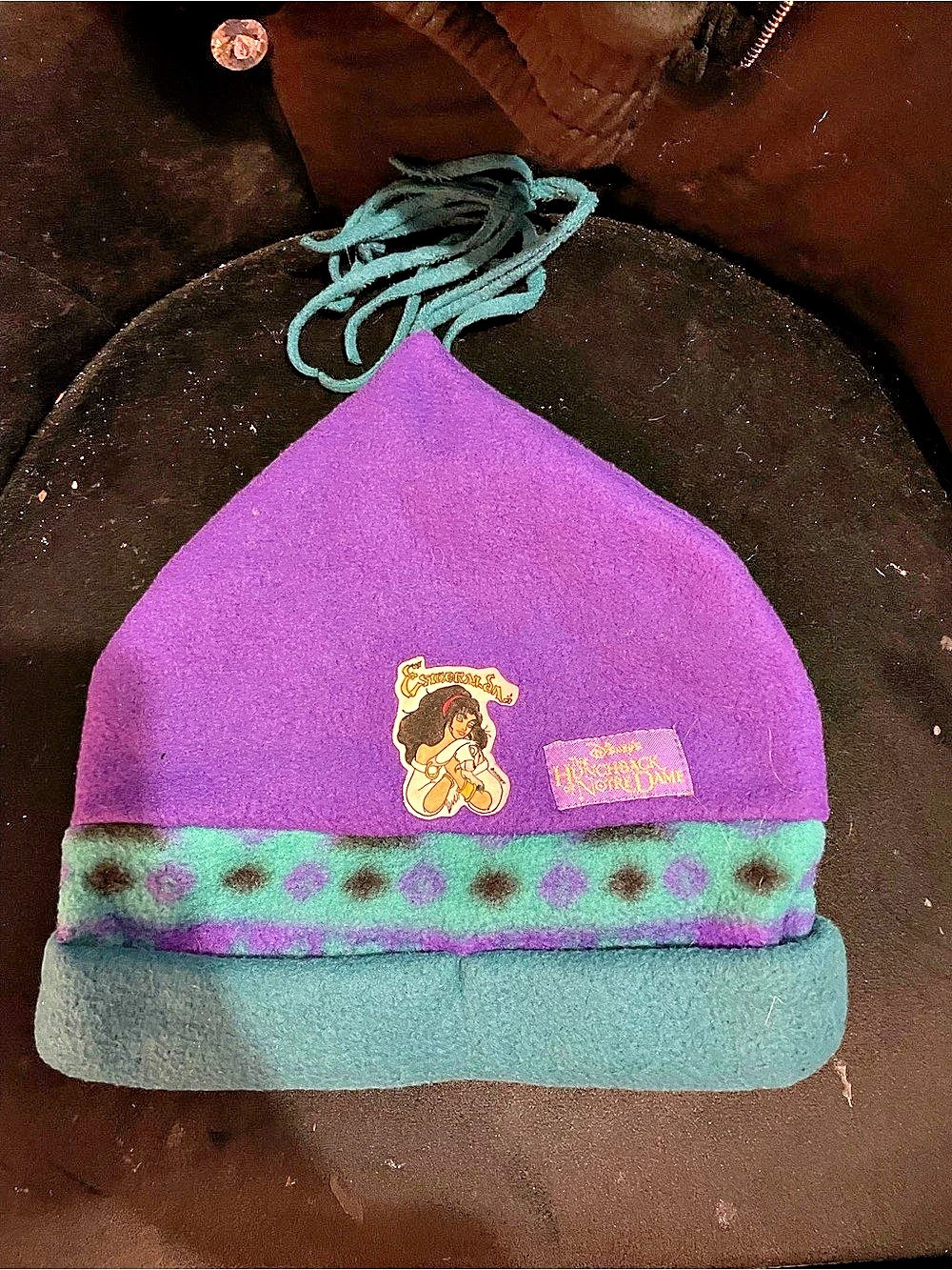 The Hunchback of Notre Dame Purple & Teal Fleece Hat